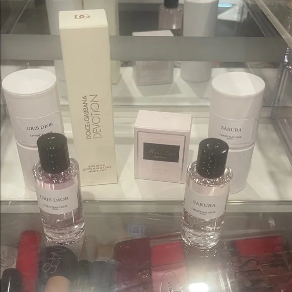 Dior Gris Dior and Sakura Fragrance Set 4 item bundle